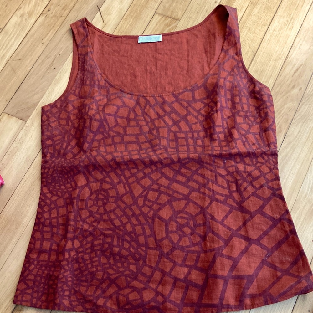 Genny Sleeveless Linen Top